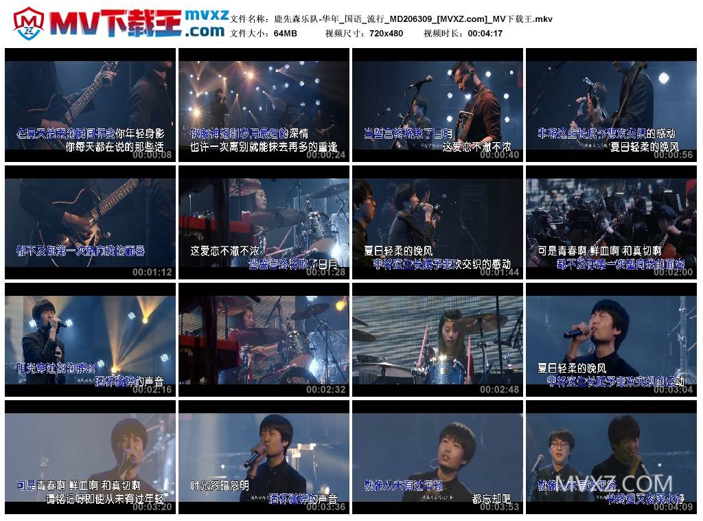 鹿先森乐队-华年_国语_流行_MD206309